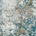 thumbnail image 5 of Oriental Weavers Malibu Washable Area Rug - MAL06 - 2' x 3' - in Ivory/ Blue - Modern Style, Non-Slip, Stain Resitant, Ultra Low Pile, Entryway, Bathroom Accent Rug, 5 of 5