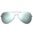 thumbnail image 2 of Polaroid Core Grey / Silver Mirror Polarized Pilot Unisex Sunglasses PLD6012NS 0010 56, 2 of 3