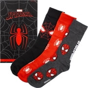 Spider-Man Icons 3-Pair Crew Socks in Glow in The Dark Box