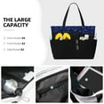 thumbnail image 4 of Hirioo Black Blue Glitter Sparkles for Large Capacity Beach Travel Bag for Women Men Foldable Beach Bags, Ideal for Travel, Beach, Pool, Picnic, and Family Outings, 4 of 7