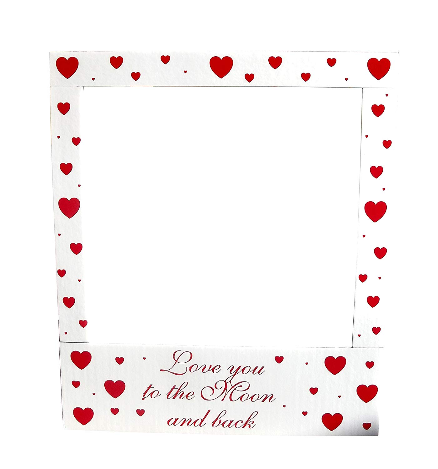 Aahs Engraving Valentine's Day Party Frame Photo Prop, 35 X 30 inches ("Love You to the Moon and Back") - image 2 of 3