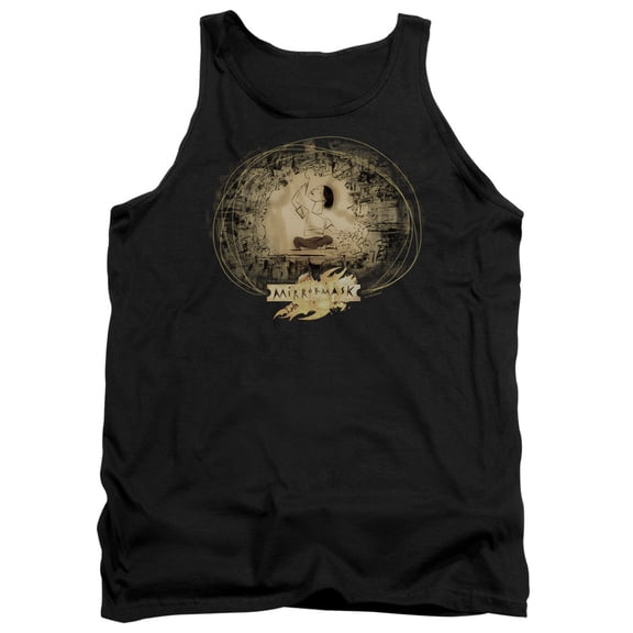 Mirrormask Sketch Adult Tank Top Black