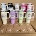 thumbnail image 2 of 40oz Stanley Stainless Steel Car Cup With Handle Insulated Travel Mug, 2 of 3
