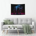 thumbnail image 6 of Bingfone Futuristic Purple Panther Tapestry Wall Hanging Decor for Living Room Bedroom Dorm Classroom Office Decor 29x37 Inch, 6 of 8