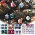 thumbnail image 2 of SuoKom Christmas Balls, 12Pcs 2.36 Inch Silver Christmas Balls Hanging Ornaments Shatterproof Delicate Baubles Set, for Home Holiday Party Xmas Tree Decoration Gifts, 2 of 8