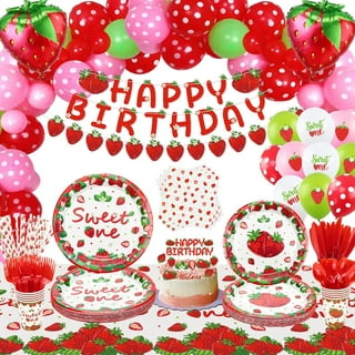 Berry Sweet Strawberry Party Decorations, Dinnerware & Treat Boxes for 1st  Birthday, PACK - Fry's Food Stores