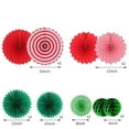 thumbnail image 2 of COSMOBETTY 15Pcs Christmas Paper Fan and Honeycomb Ball Set Red White Green Assorted Supplies, 2 of 8