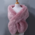 thumbnail image 1 of Wraps Women's Faux Shawl Wrap Cape For Bridal Wedding Blue Artificial Wool Wraps, 1 of 4