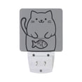 thumbnail image 5 of Yayeee LED Plug in Night Light for The Home with Auto Dusk to Dawn Light Sensors, 2 Pack, White Chubby Cat, 5 of 6