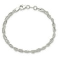 thumbnail image 4 of Auriga 925 Sterling Silver Fancy Braided Bracelet 7.5 inch for Women, 4 of 6
