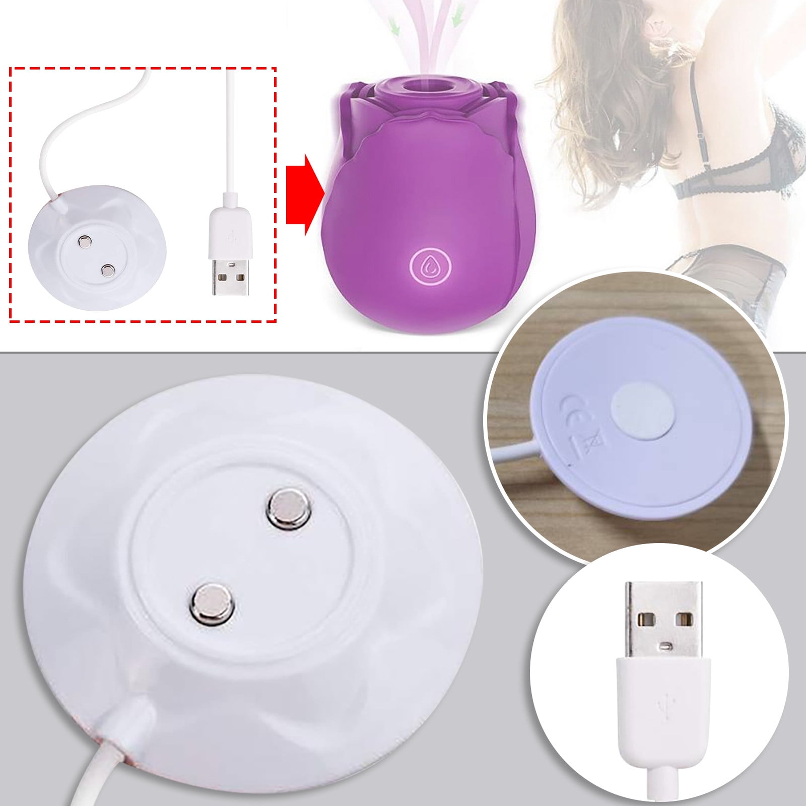 Daisyyozoid Wholesale Charging Cable Accessories Sexy Rose Charger Accessories
