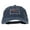 Navy, variant on North Dakota with Map Outline Embroidered Washed Cotton Twill Cap - Navy OSFM