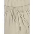 thumbnail image 4 of Womens Premium Linen Blend Shorts Knee Length Comfy Ultra Soft Deep Pocket Detail Bermuda Short, 4 of 7