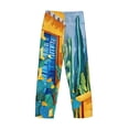 thumbnail image 3 of Lsque Bright Paper Cactus Scene Print Men's Pajama Pants, Lounge Pant - Comfortable Home Wear,Elastic Waistband, Stylish Design-Large, 3 of 9