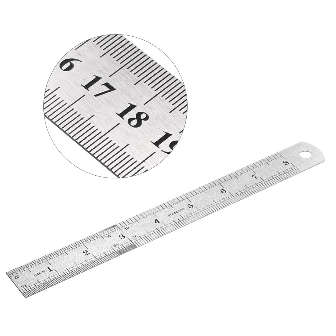 Buy VINCA SSRA-06 Stainless Steel Office Drawing Ruler 0-6 Inch 0-15cm with  Conversion Table Measuring Tool Online at desertcartINDIA