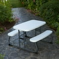 thumbnail image 3 of Lifetime Children's Indoor & Outdoor Plastic Picnic Table , All Occasion, White  (60239), 3 of 16