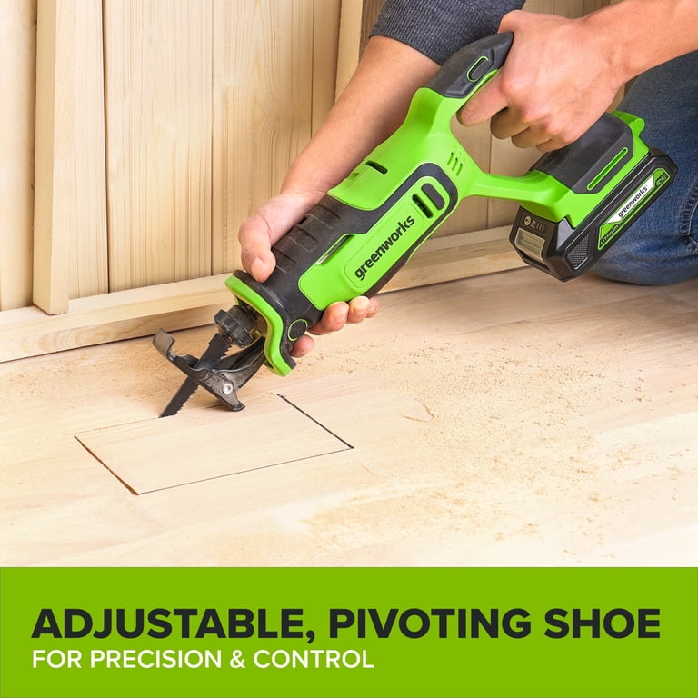 Greenworks PowerAll 24V Reciprocating Saw, 2.0 Ah Kit photo 7