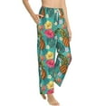 thumbnail image 2 of Xecao Pineapple Women's Straight Lounge Pajama Pants: The Epitome of Relaxed Sleepwear, 2 of 9