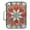 Abstract Red Floral Stained Glass, variant on Haosy Accordion File Organizer Zipper Binder 500 Sheet 6-Tab Expanding File Folder Multi-Pocket 1.2 Inch 3 Ring Purple Zebra Stripes