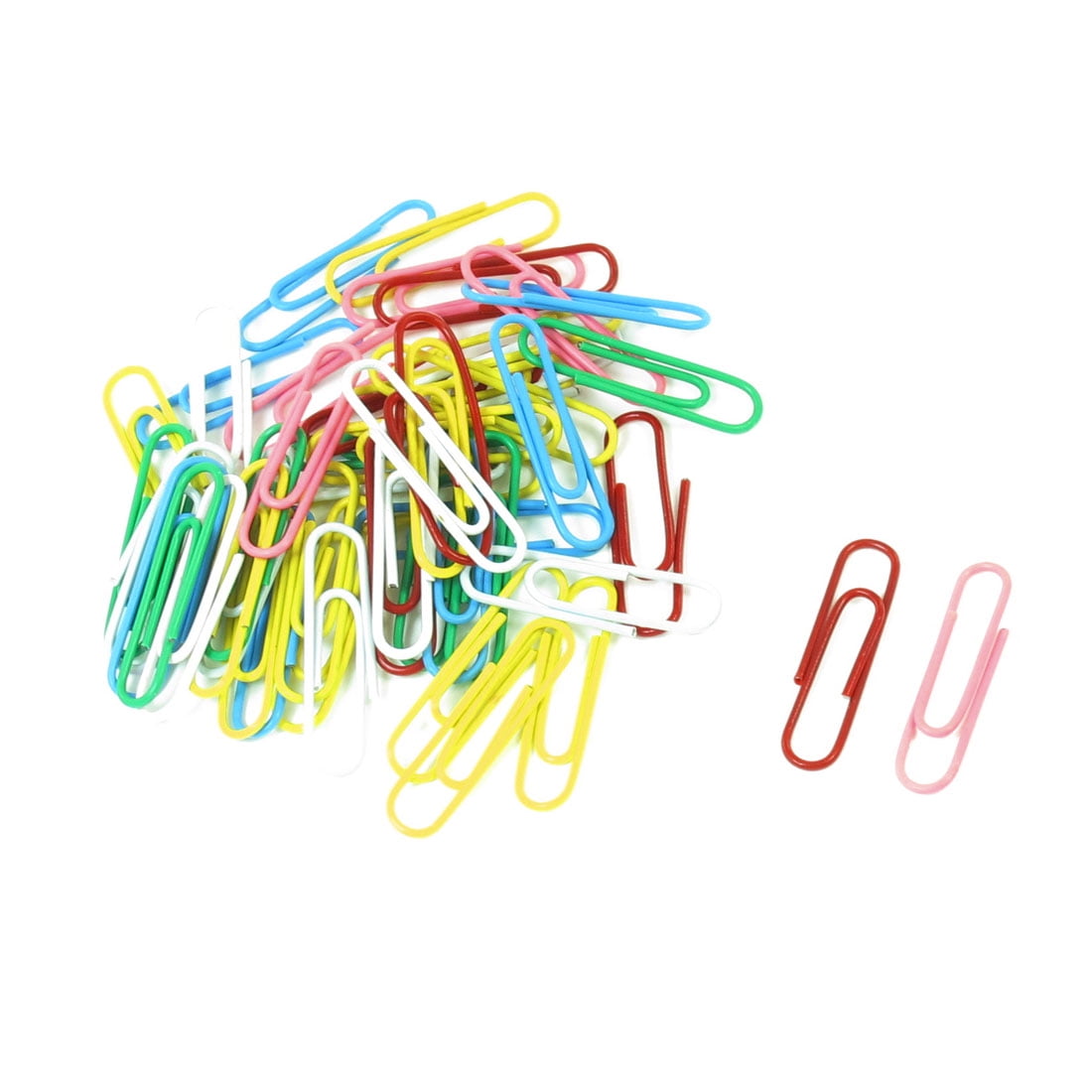 unique bargains 50 pcs assorted colors metal paper clip money unique paper clip