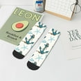 thumbnail image 7 of Pofeuu Anchors And Shells Print 30cm Socks, Adult Running Hiking Socks for Youth and Adult, 7 of 7