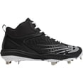 thumbnail image 2 of New Balance Men's Fuel Cell 4040V6 Mid Metal Baseball Cleats Black/White D 11.5, 2 of 6