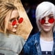 thumbnail image 2 of Gafas de sol Joopin Tinted Red Round UV400 para hombre y mujer, 2 of 6