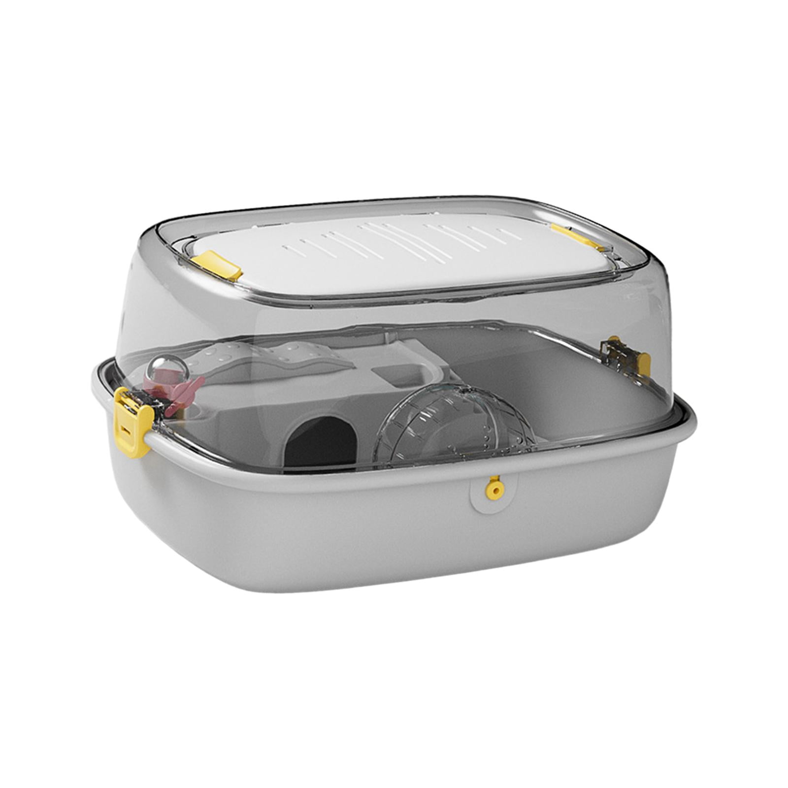 EHJRE Hamster Cage Hamster Habitat with Openable Top House Small Animal Cage for Sugar Glider, Small Animals Rats Bunny Guinea Pigs Gray