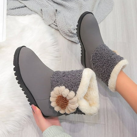 

Gubotare Women S Boots Wedge Booties for Women with Heel Hidden Wedge Boots Ankle Boots Wedge Booties Gray 8.5