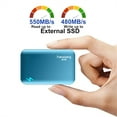 thumbnail image 2 of fanxiang P102 External Solid State Drive USB 3.2 Gen2, 1TB SSD External Hard Drive with C to A and C to C Cables, Portable SSD Compatible with PC/Mac/Android/Game Consoles, 2 of 6