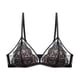 thumbnail image 1 of Conjunto de sujetador sin aro de encaje sexy para novia de boda roja con copa triangular francesa, 1 of 5