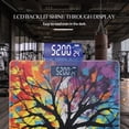 thumbnail image 3 of Digital Bathroom Scale with Large LCD Display,High Capacity Scale 400 lbs High Precision body fat scale-Abstract Painting Of Silhouetted Tree With Colorful Background,, 3 of 4