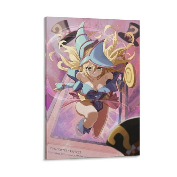 Dark Magician Girl Wall Art Picture Painting Poster Canvas Print Posters Artworks Bedroom Living Room Decor 16x24inch(40x60cm)