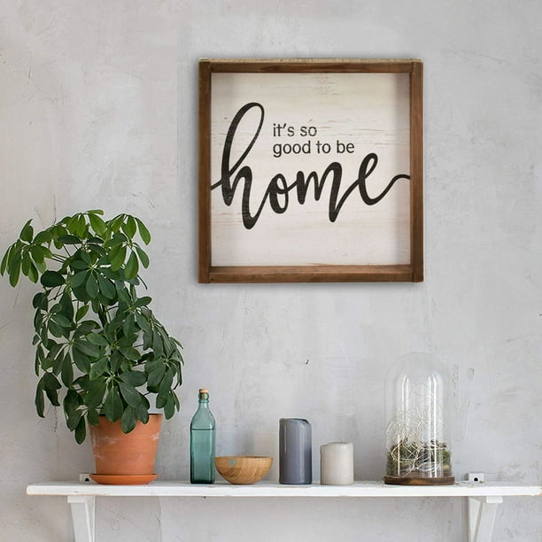 Wooden home decor signs outlet