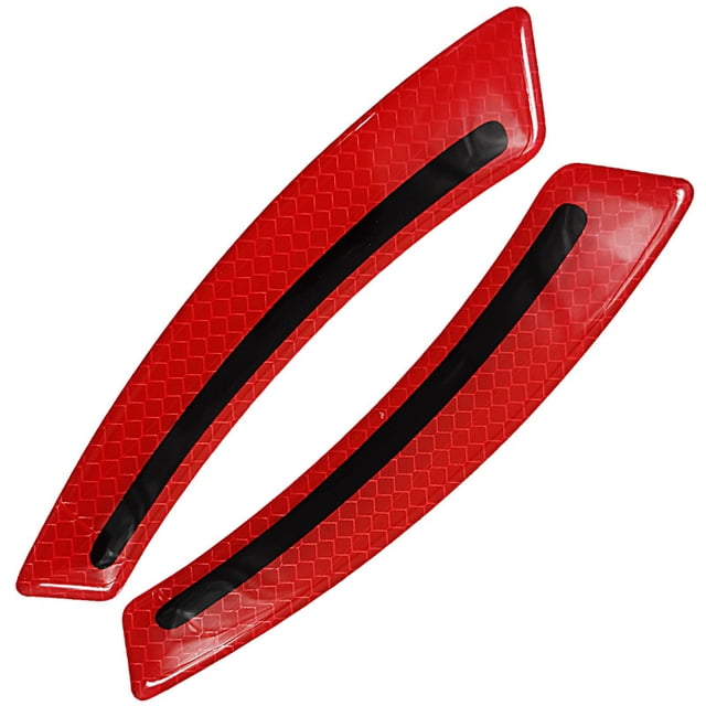 Pegatinas decorativas reflectantes para coche, patrón de fibra de carbono, puerta, cuenco, espejo retrovisor, rueda, ceja, parachoques, parachoques