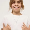 thumbnail image 2 of Embellissez Votre Petite Fille avec le Collier en Argent CZ pour Enfants, Cœur de Designer, Bijouterie, 2 of 5