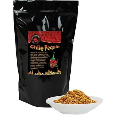 Fiery Farms Red Chili Pequin Pepper Flakes – Bright Nutty Citrus Warmth & Multi-Station Mixology/Barista Versatility, 1 KG (2.2 lbs.)