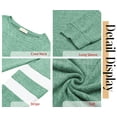 thumbnail image 5 of Fantaslook Womens Long Sleeve Tops Crewneck Sweatshirts Casual Color Block Tunic Tops Pullover, 5 of 8