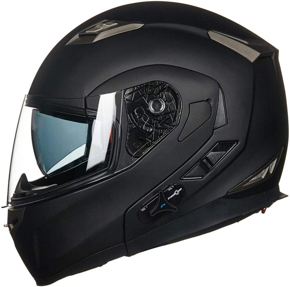 XIUYU Modular Flip Helmet Motorcycle Bluetooth Helmet D.O.T Certified Anti-Fog Double Mirror Automatic Answer Bluetooth MP3 Red,L59CM~60CM Size : M57CM~58CM 