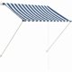thumbnail image 1 of Retractable awning 100x150 cm Blue and white, 1 of 5