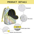 thumbnail image 4 of Colorful Checkered Backpack, Lightweight and Water-Resistant, Ideal for Commute and Campus Use, 4 of 5