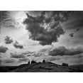 thumbnail image 2 of Henson, Martin 32x25 Gold Ornate Wood Framed with Double Matting Museum Art Print Titled - Hill Top Landscape, 2 of 4