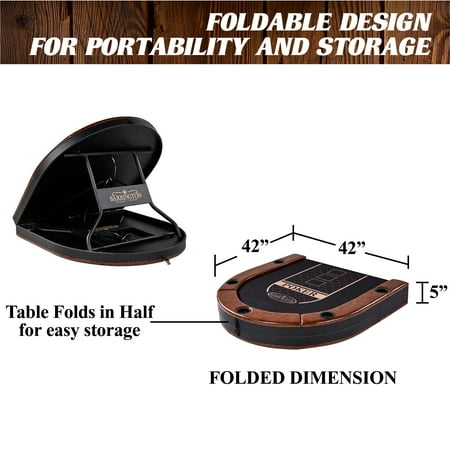 Barrington - Premium Texas Hold'em 10-Player Poker Table
