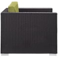 thumbnail image 2 of Lounge Chair Armchair Lounge Chair, Green, Wicker Rattan, Outdoor Patio Balcony Cafe Bistro Garden Hospitality Restaurant, Modern Contemporary, HB36942, 2 of 3