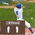 thumbnail image 3 of LJNYFDC Right-handed Baseball Mat Baseball Hitting Mat Non Slip Design Wear Resistant Toes Facing Place Aid Suitable for Right and Left Handed Players Softball Hitting and Batting Training Tool, 3 of 7