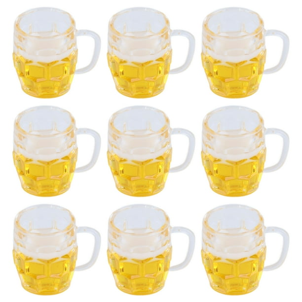 20 piezas de mini vasos de cerveza, modelo de simulación de vasos de cerveza, modelo para mini accesorios de manualidades DIY