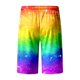 thumbnail image 5 of WILLBEST Pantalones Cortos para Hombre, Pantalones Cortos de Verano con Estampado de Boca de Arcoíris para Hombre, Pantalones Cortos con Bolsillo y Lazo Totalmente Estampados para Resort 1762, 5 of 5