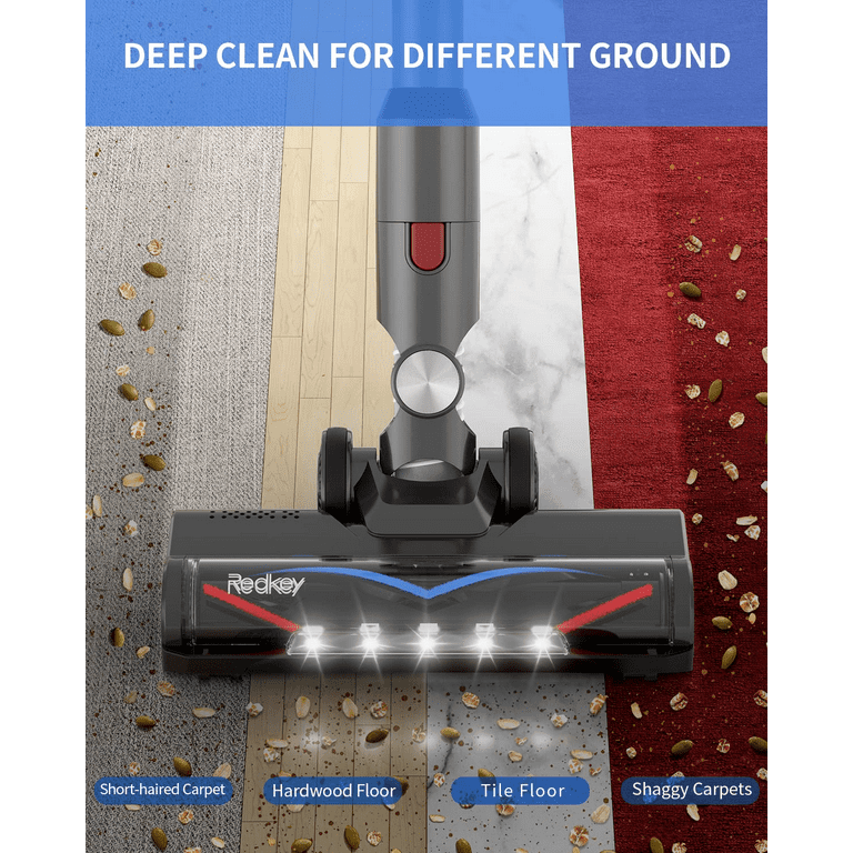 Redkey P9 30Kpa Cordless Stick Vacuum Cleaner, 8 in-1 Stick Vacuum