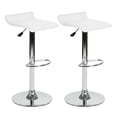 thumbnail image 1 of Set 2 Bancos Diseños OIKO Flanagan Blancos Para oficina Bar Cafetería, 1 of 2