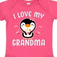 thumbnail image 4 of Inktastic I Love My Grandma with Cute Penguin and Hearts Girls Baby Bodysuit, 4 of 5